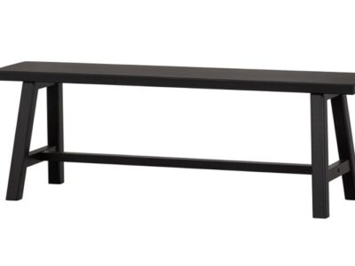 Banc bois noir japonisant