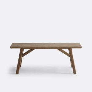 Solid Elm End-of-Bed Bench