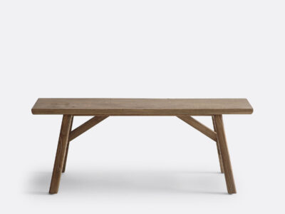 Banc bout de lit orme massif