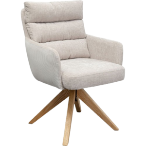 Beige Swivel Armchair