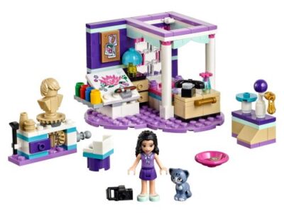 Chambre Emma Lego Friends avec baldaquin et décoration