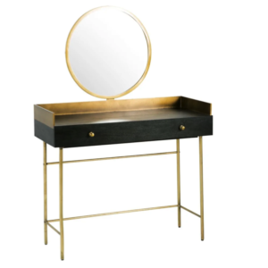 Black and Gold Dressing Table