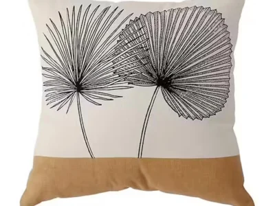 Coussin feuille de palmier
