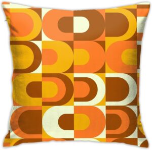 Brown and Orange Pop Cushion Cover