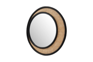 Round Rattan Mirror
