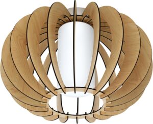 Maple Wood Slat Ceiling Light