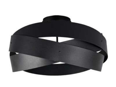 Plafonnier metal noir design