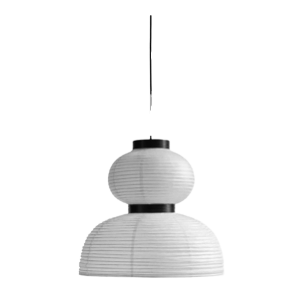 Suspension japonisante papier blanc noir