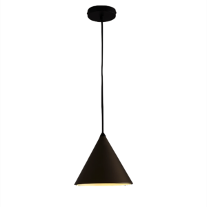 Black Metal Cone Pendant Light