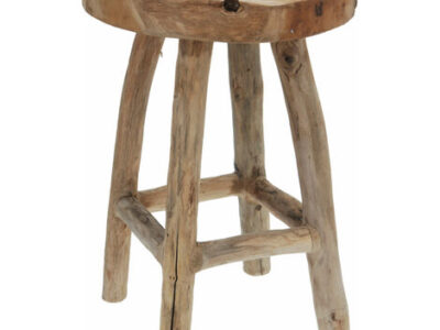 Tabouret teck massif
