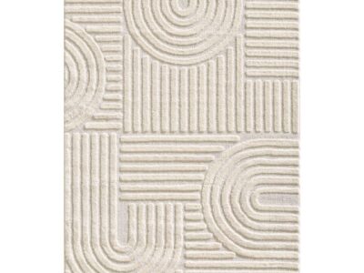 Tapis relief beige texturé