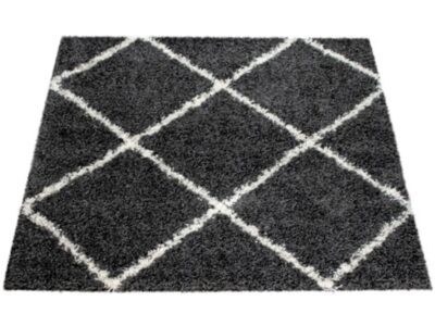 Tapis gris losange