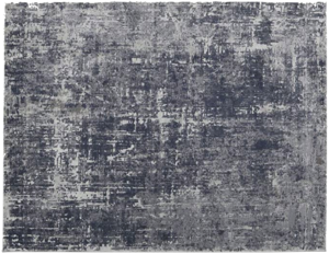Vintage-Effect Grey Rug