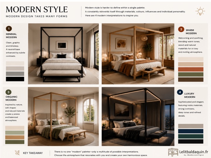 Color & materials palette modern style