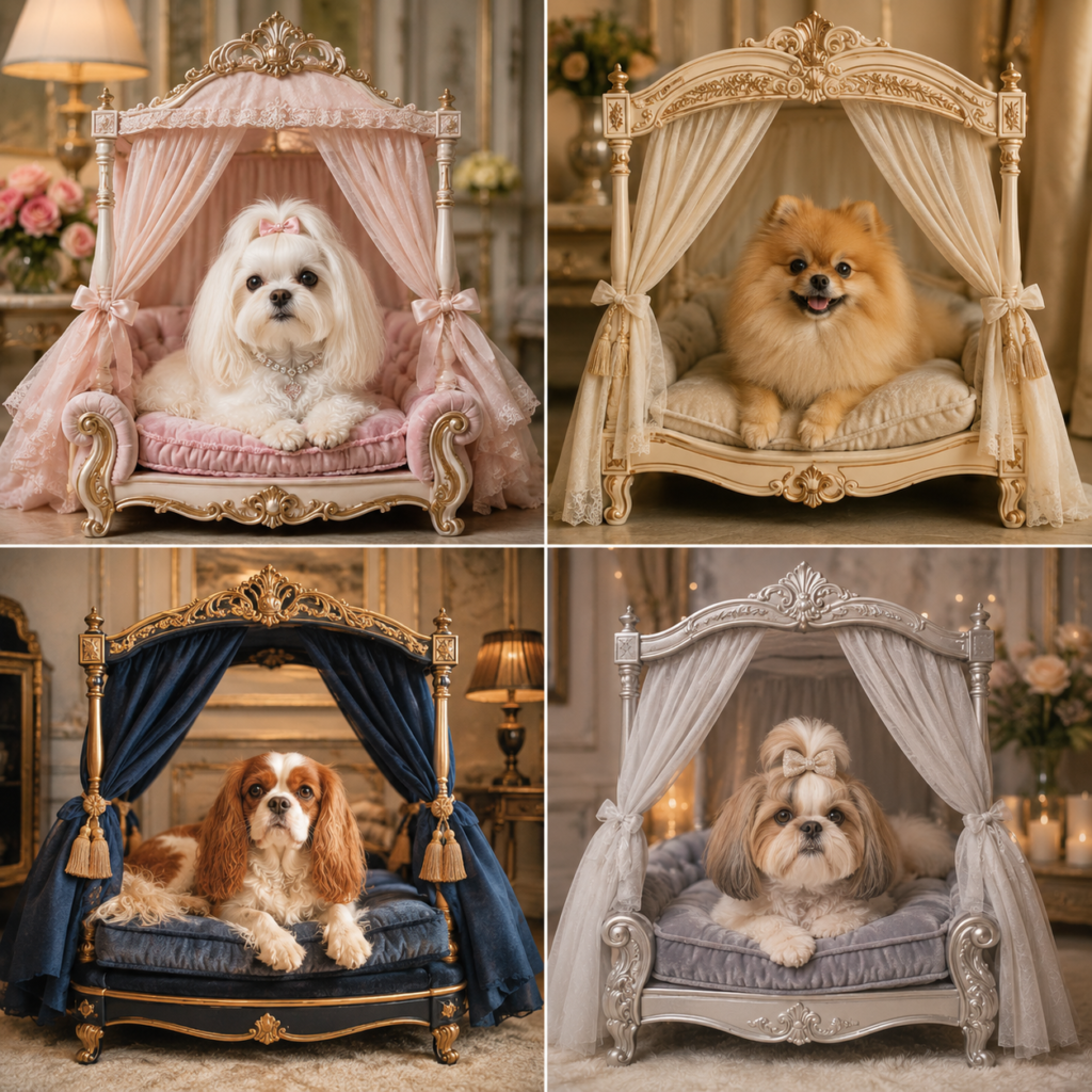 Types of canopy beds for dogs