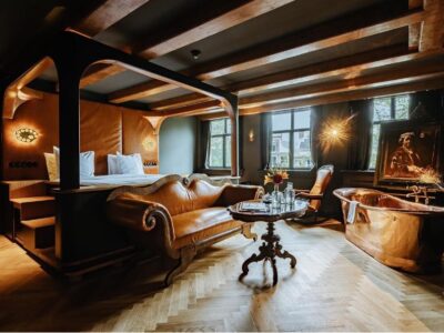 Chambre double signature vue sur canal (Rembrandt van Rijn)