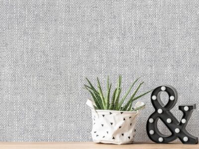 Papier peint gris lin
