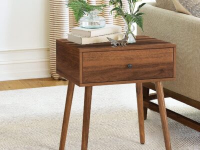 Chevet placage noyer