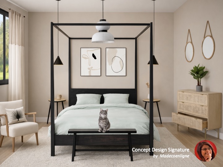 Concept design Japandi minimaliste